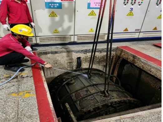某泵站水泵现场大修